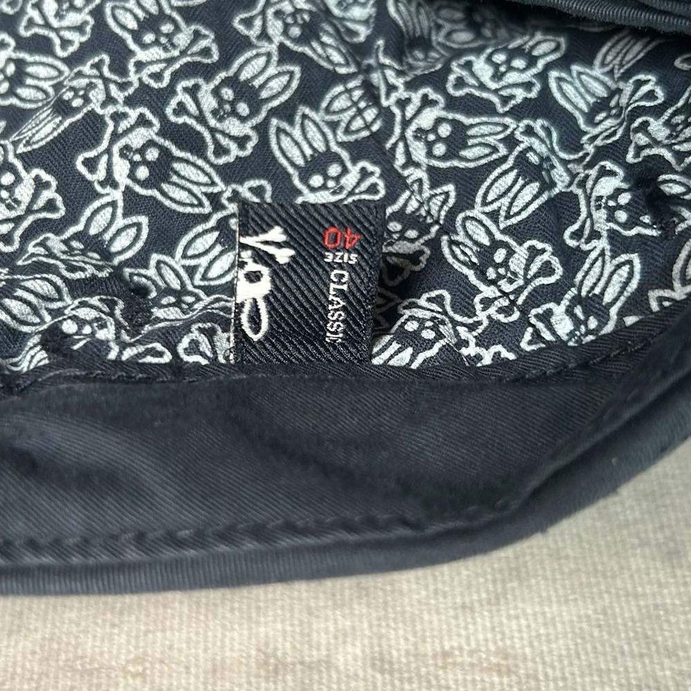 Psycho Bunny Chino Shorts Mens Size 40 Navy Blue Designer Preppy Golf Adjustable - Picture 7 of 9